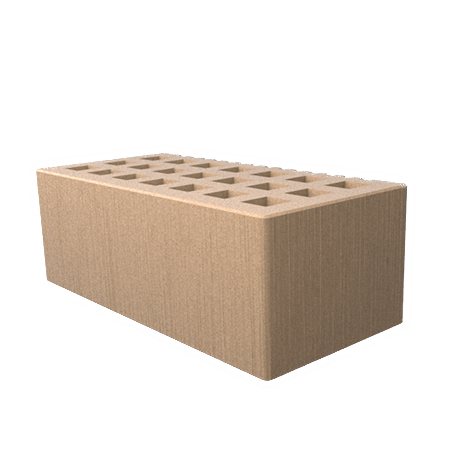 Саранский кирпич лицевой (СЗЛК) 1.4НФ бежевый дерюга