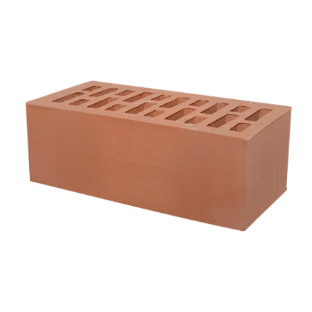 Кирпич лицевой Тербунский гончар пустотелый 1,4НФ персик гладкий