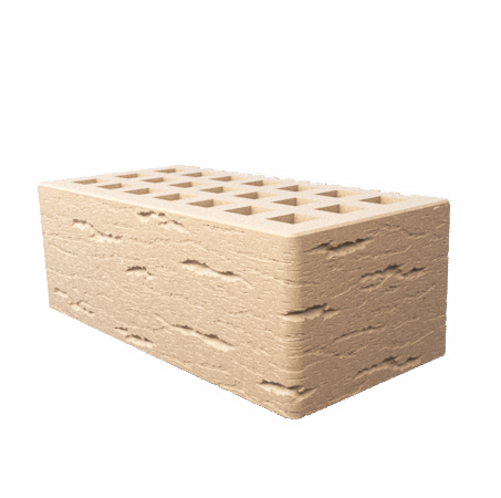 Саранский кирпич лицевой (СЗЛК) 1.4НФ слоновая кость ольха3