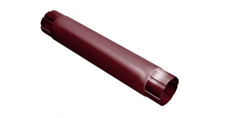 Круглая труба соединит. 1м окрашенная 125*90мм