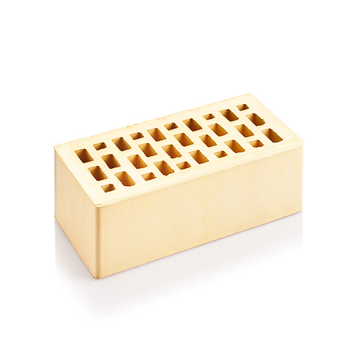 Челнинский кирпич керамический 1.4НФ слоновая кость гладкий