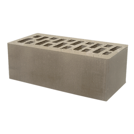 Кирпич лицевой Тербунский гончар пустотелый 1,4НФ коричневый гладкий