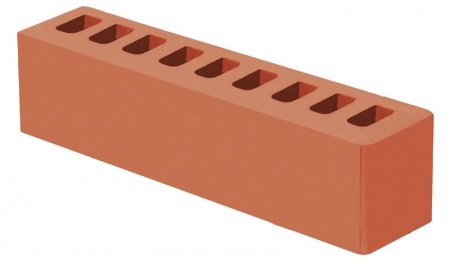 Голицынский кирпич лицевой 0.5НФ терракотовый гладкий