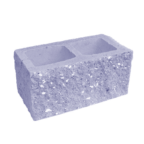 Сплитерный стеновой блок рядовой ССБР 39 цветной с мраморной крошкой