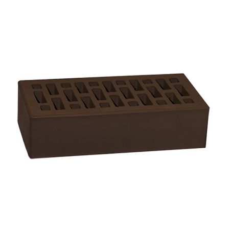 Кирпич рядовой НЗКМ 1НФ шоколад гладкий