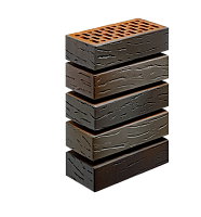 Саранский кирпич лицевой 1НФ флеш-обжиг графит антик