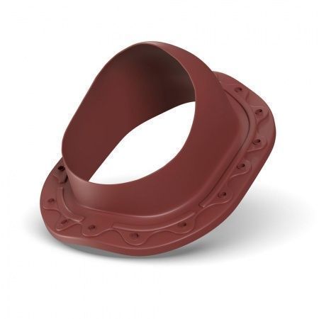 Проходной элемент для труб Ø110-160 мм для металлочерепицы бордо