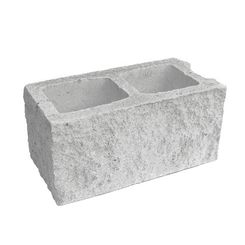 Блок пустотелый с гранью колотой фактуры Besser паз - Фото №1