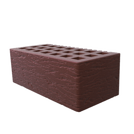 Саранский кирпич лицевой (СЗЛК) 1.4НФ коричневый ольха1