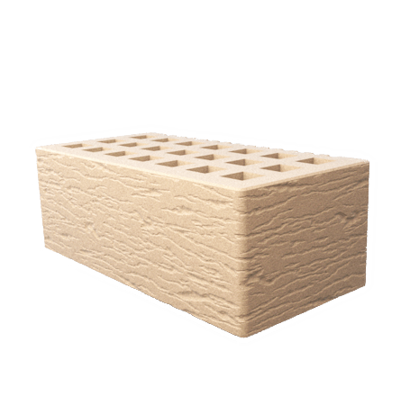 Саранский кирпич лицевой (СЗЛК) 1.4НФ слоновая кость ольха1
