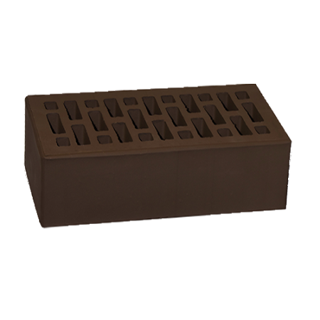 Кирпич рядовой НЗКМ 1,4НФ шоколад гладкий