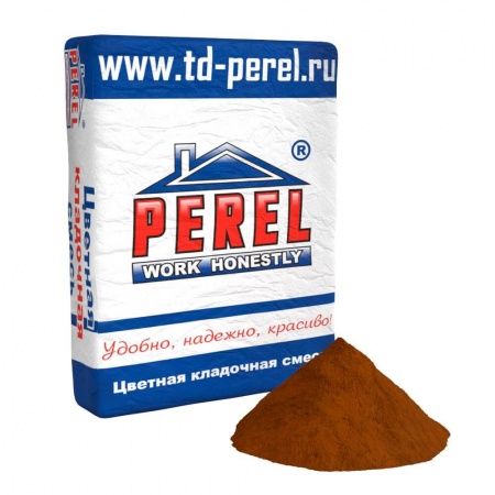 Смесь кладочная цветная Perel SL коричневый 0050 50 кг