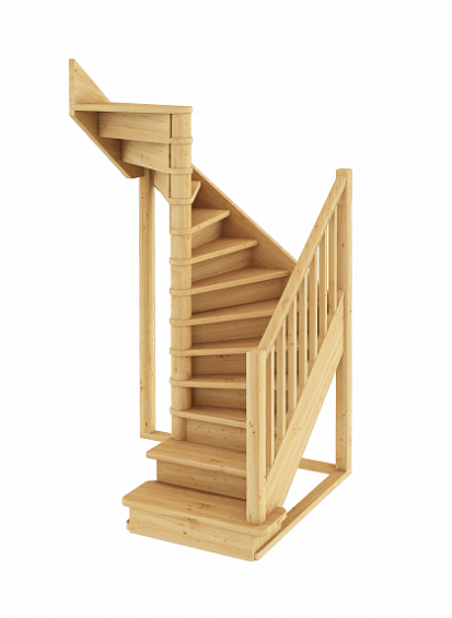 Лестница ЛС-05м без подступенков Л сосна