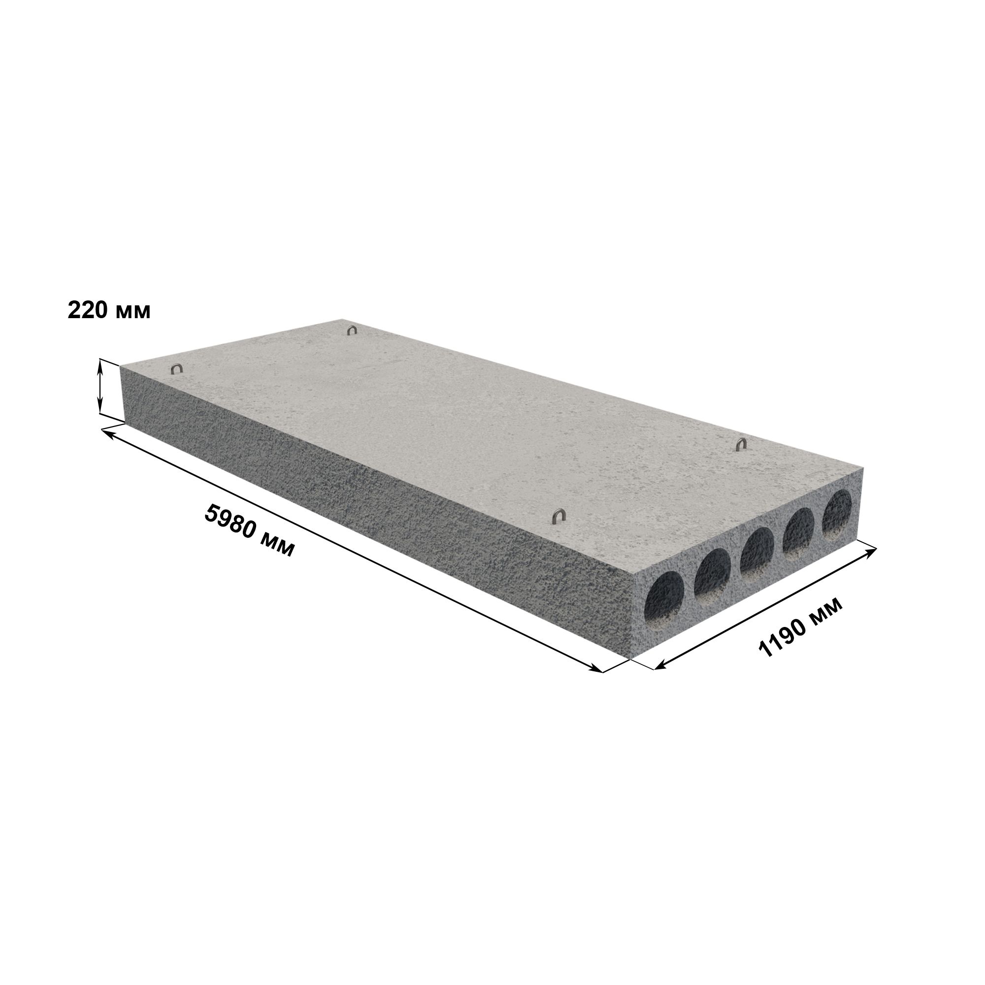 Плита перекрытия ПК60-12-8ТА5