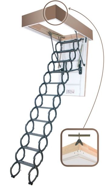 Лестница чердачная FAKRO LST 120*70/260-280 см