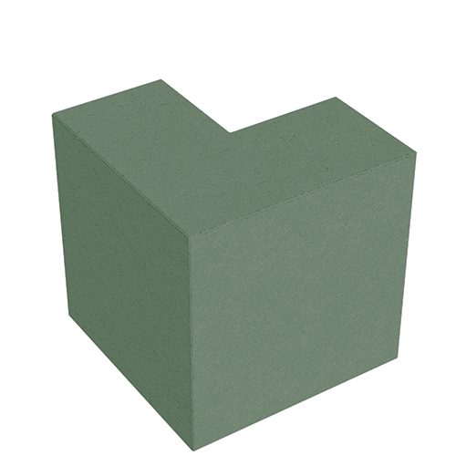 Сплитерный перегородочный Г-образный полублок ССПГ 19 салатный