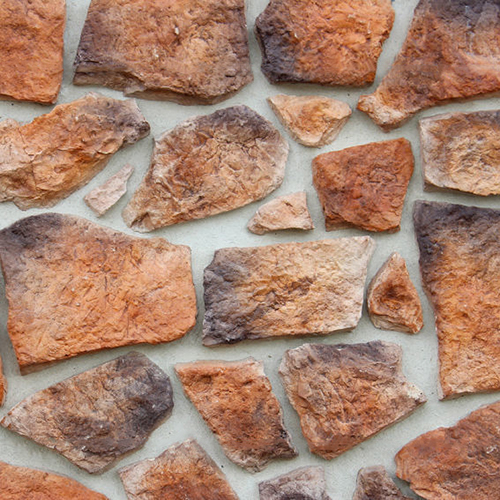 Облицовочный камень Арт Альянс Шале Мирабель оранжевый+коричневый