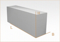 Газобетонный перегородочный блок ГРАС