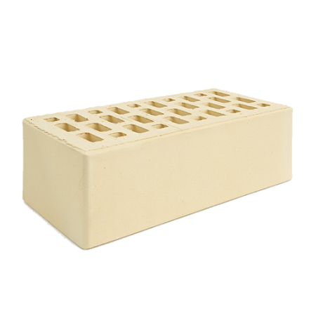 Кирпич лицевой пустотелый Норский 1,4НФ слоновая кость гладкий