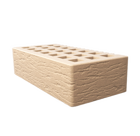 Саранский кирпич лицевой (СЗЛК) 1НФ слоновая кость ольха1