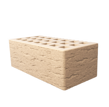 Саранский кирпич лицевой (СЗЛК) 1.4НФ слоновая кость ольха2