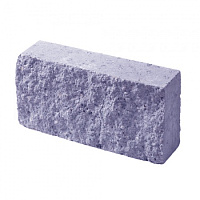 Кирпич полнотелый с двумя гранями колотой фактуры Besser цветной на сером цементе