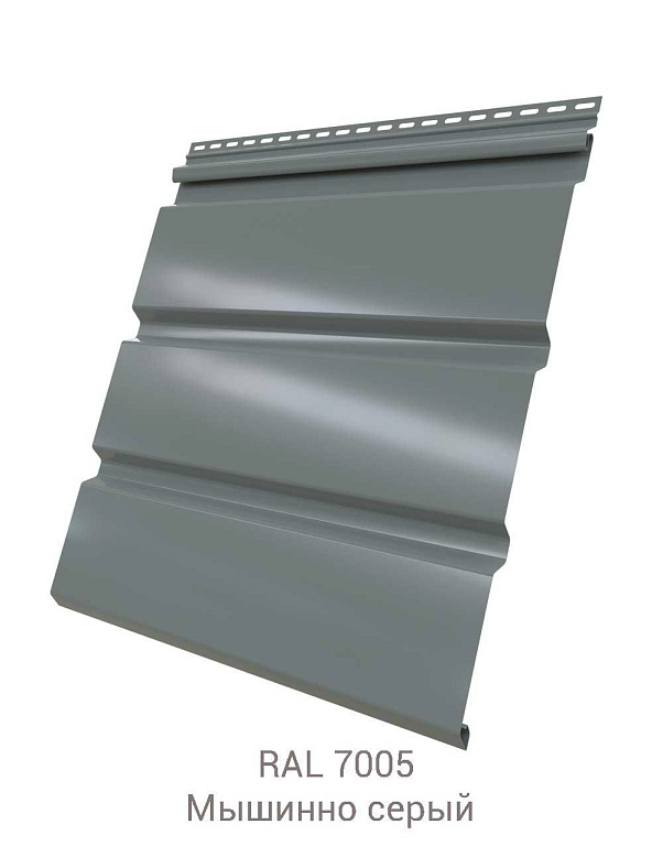 Софит металлический без перфорации Grand Line Стальной бархат 0.5