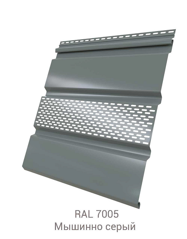 Софит металлический с частичной перфорацией Grand Line GreenCoat Pural BT 0.5